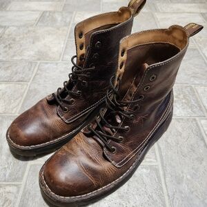 Dr. Martens JASPER Distressed Brown Leather Boots